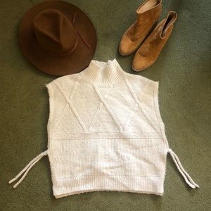 Madewell Sleeveless White Sweater M